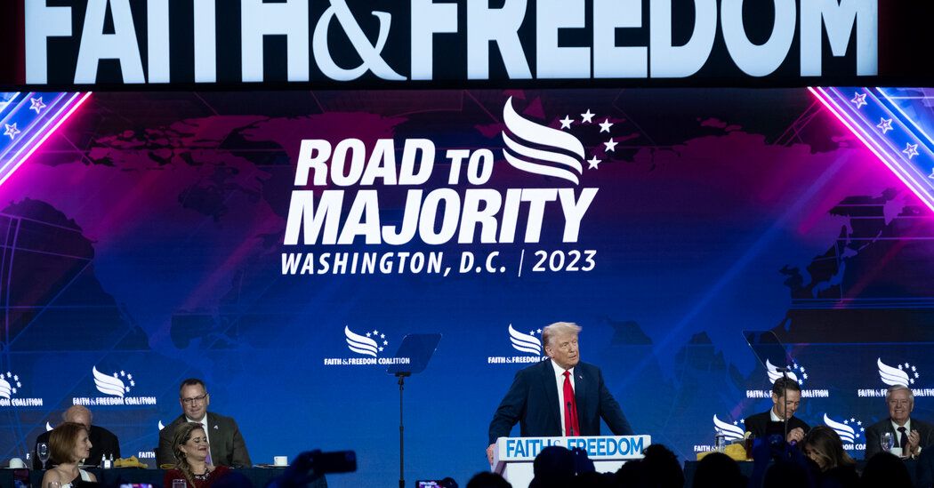 Trump Highlights Abortion Supreme Court Decision at Faith and Freedom Conference