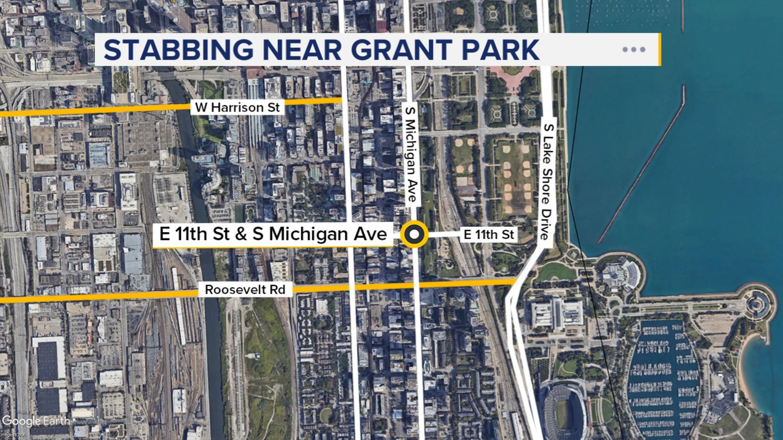 Woman stabbed in chest on Michigan Ave near Grant Park; police say man in custody