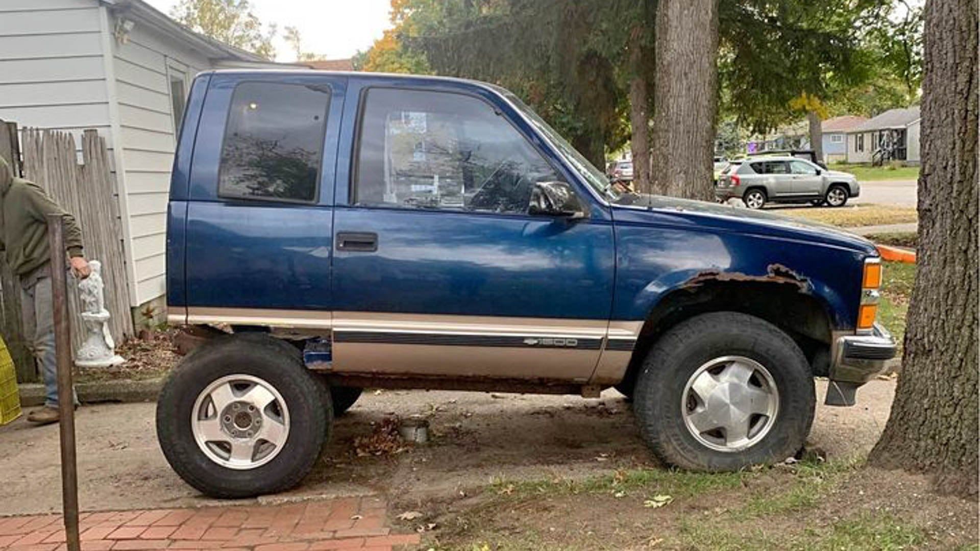 Sketchy Chopped Chevy 1500 Could Be Your Ticket to a Hospital Stay