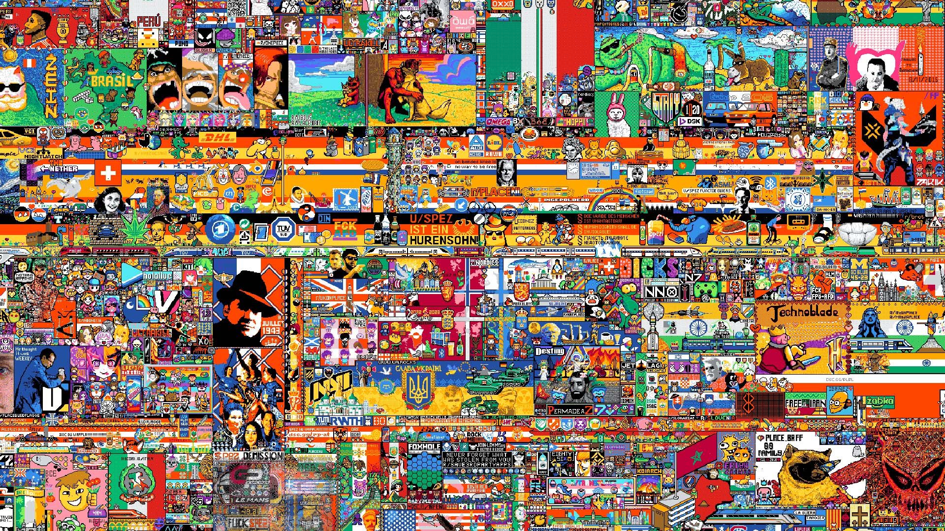 " La toile s'étend pour la dernière fois " : la fin de la Pixel War sur r/Place est imminente