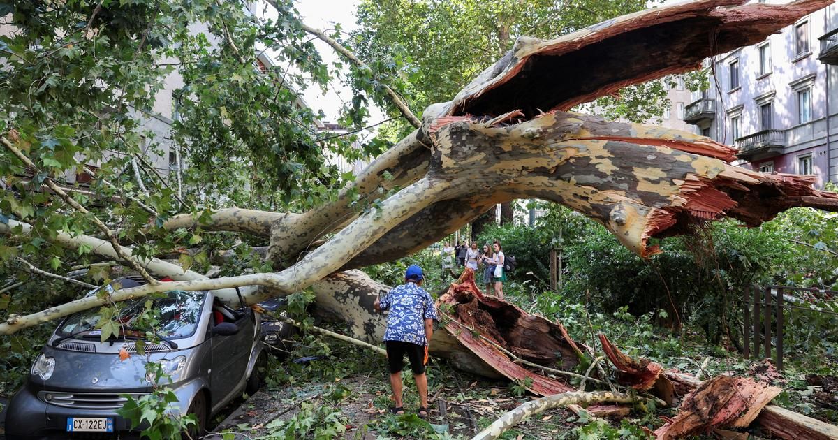 Tornades, grêle géante, incendie... L'Italie confrontée à de violentes intempéries