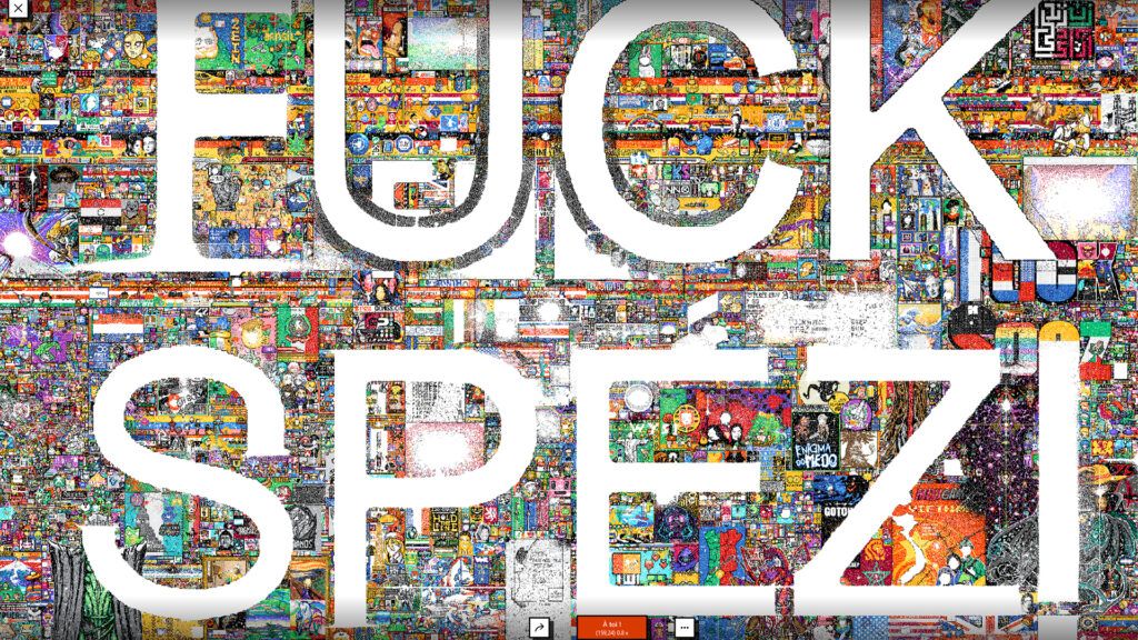 r/Place se finit avec des pixels en noir et blanc et un ultime " fuck Spez "