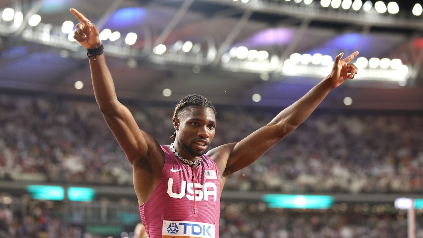 Noah Lyles completes 100-200 sweep at world championships