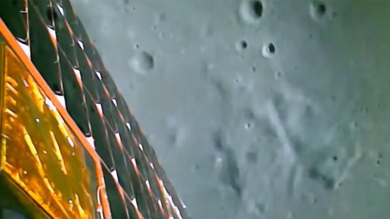 See stunning footage captured by India’s Chandrayaan-3 lunar lander