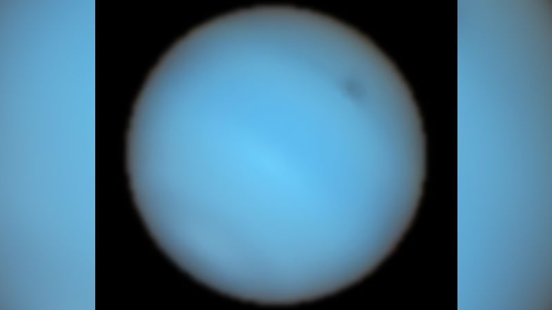 Mysterious dark spot detected on Neptune