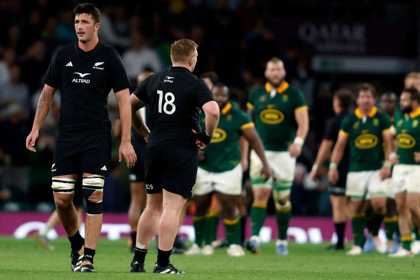 Rugby : à deux semaines du début de la Coupe du monde contre la France, la soirée en enfer des All Blacks face à l’Afrique du Sud