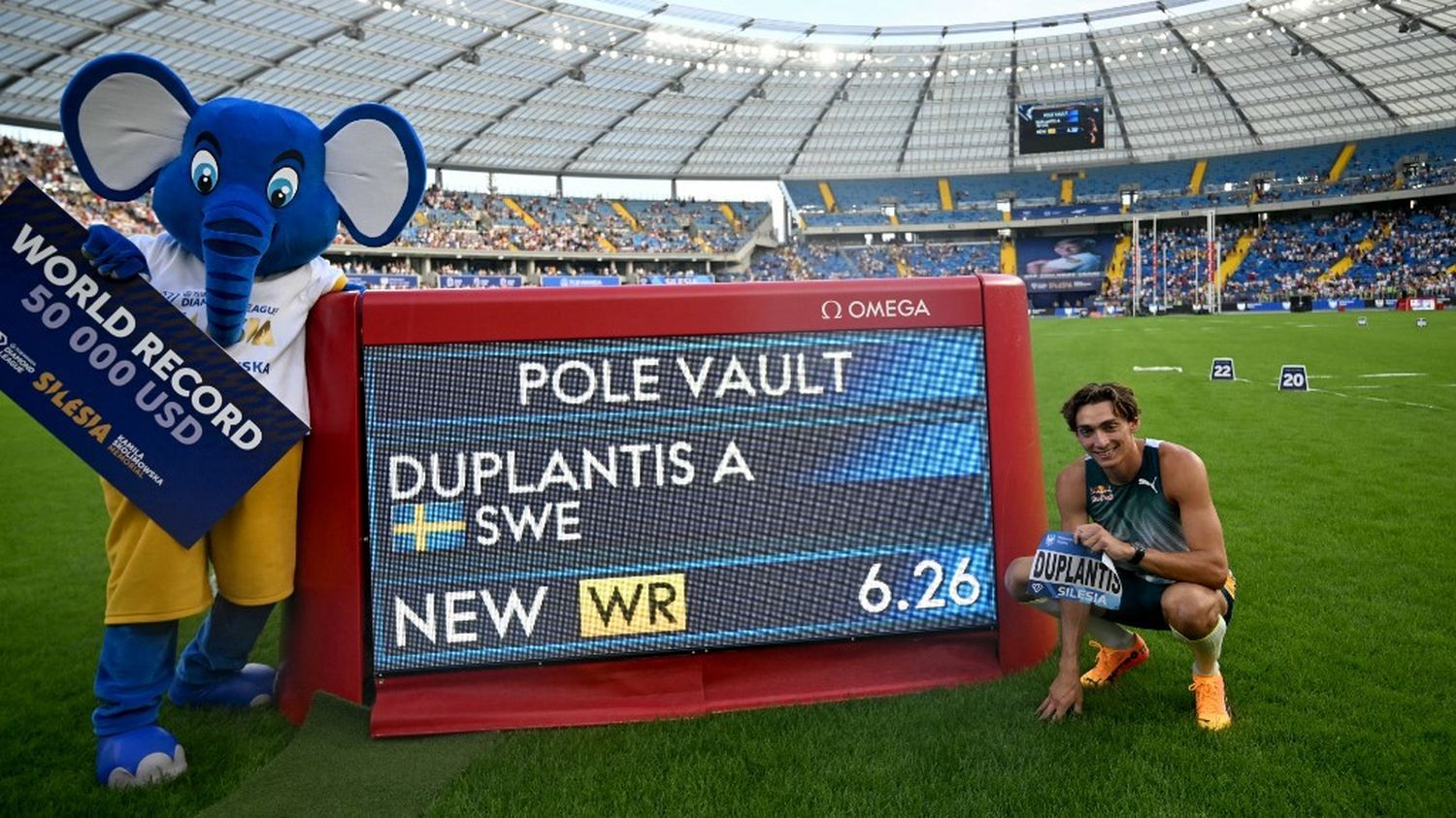 Athlétisme : Armand Duplantis établit un dixième record du monde à la perche avec un saut à 6,26 m