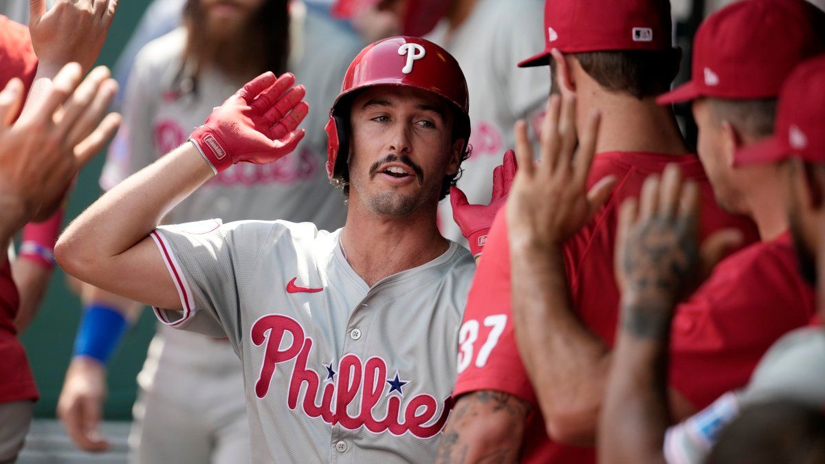 Everybody hits but Stubbs steals the show as Phillies secure series win over Royals