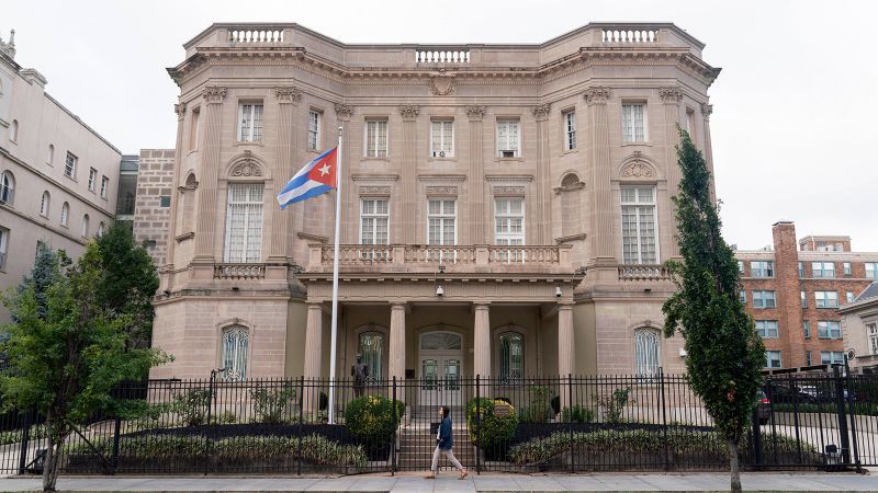 US officials investigating after Molotov cocktail thrown at Cuban Embassy in Washington