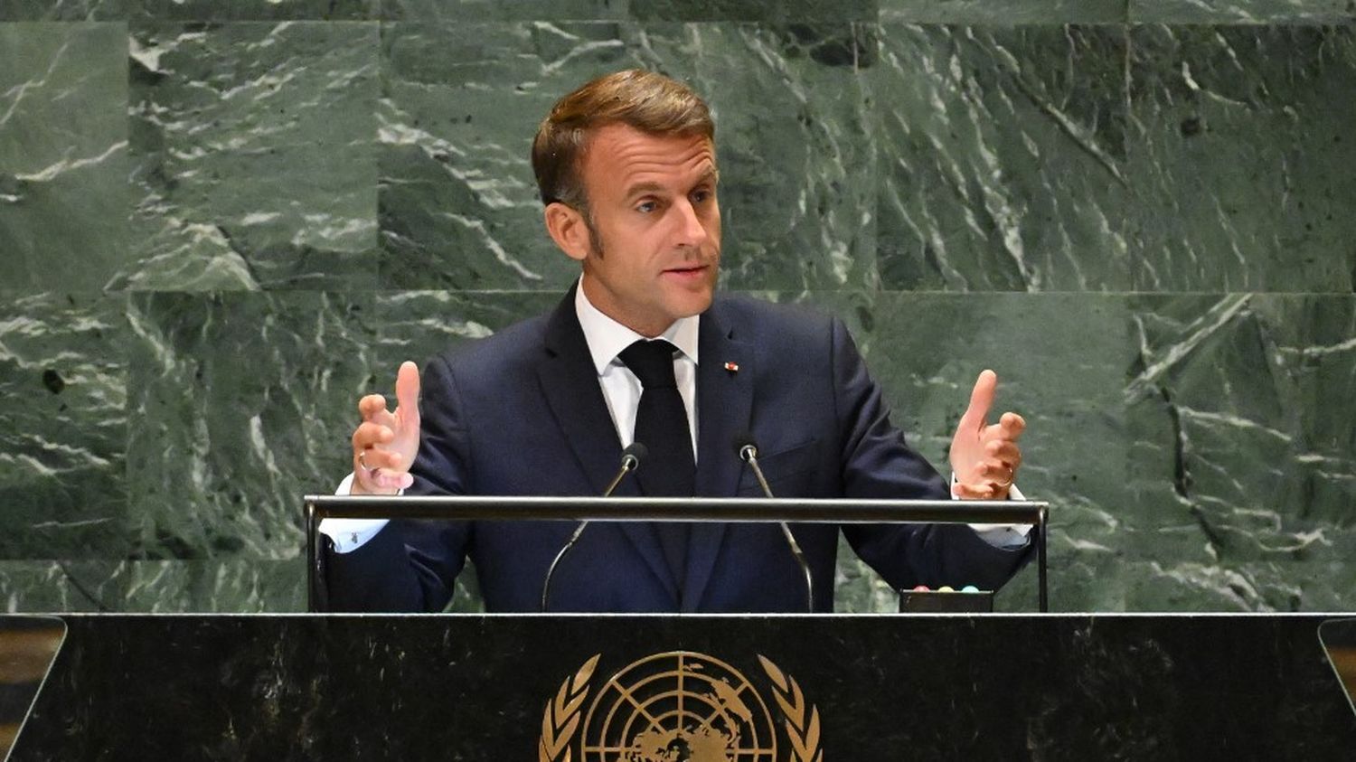 VIDEO. Face aux Nations unies, Emmanuel Macron multiplie les appels à la paix et à soutenir l'Ukraine