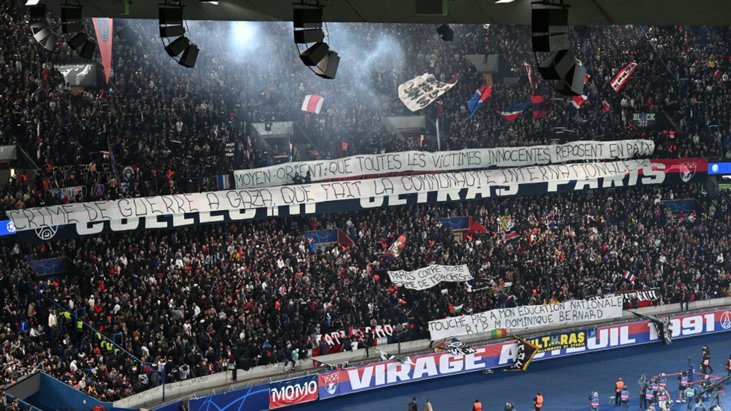 Guerre entre Israël et le Hamas : les Ultras du PSG rendent "hommage à toutes les victimes innocentes" du "Moyen-Orient"