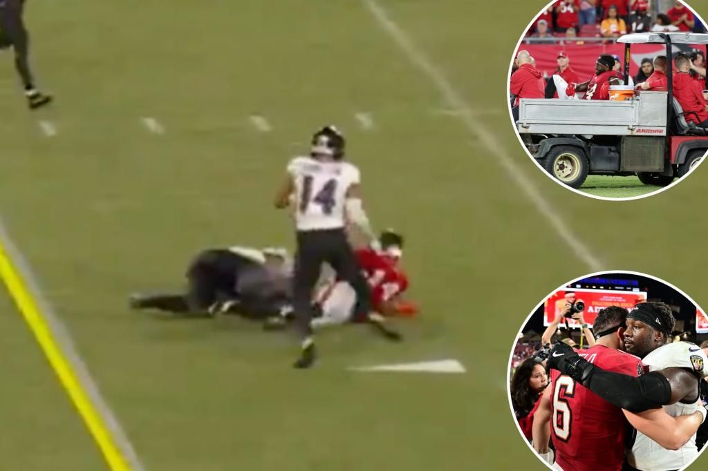 NFL fines Ravens' Roquan Smith for illegal tackle that led to crushing Chris Godwin injury