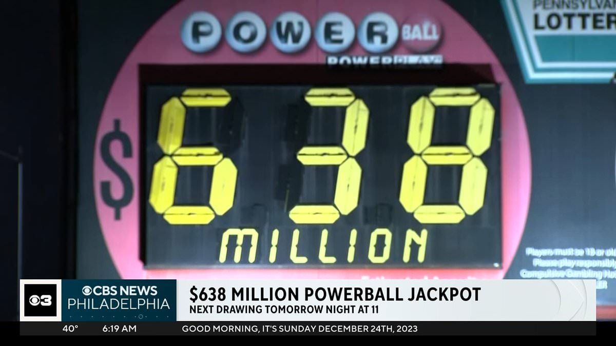 Christmas day Powerball lottery reaches $658 million: Everything you need to know as you pick your numbers ahead of the drawing