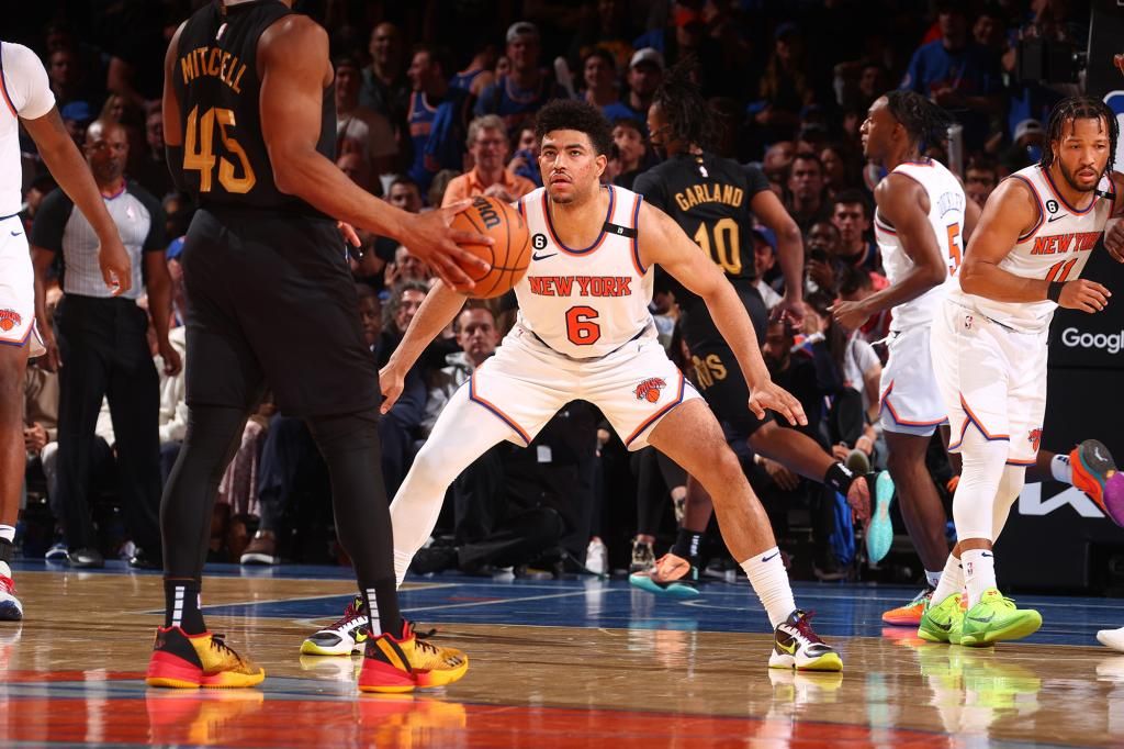 Knicks' Quentin Grimes questionable for Game 5 with shoulder injury