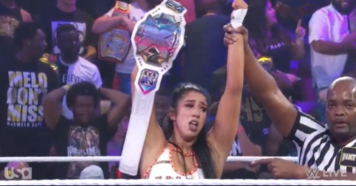 Indi Hartwell appears to get injured, guts it out to retain NXT women’s championship at Spring Breakin’