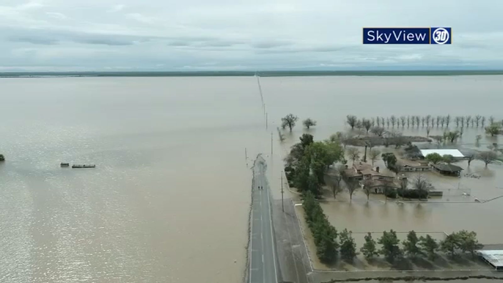 Gov. Gavin Newsom visits Tulare Lake Basin to survey flooding