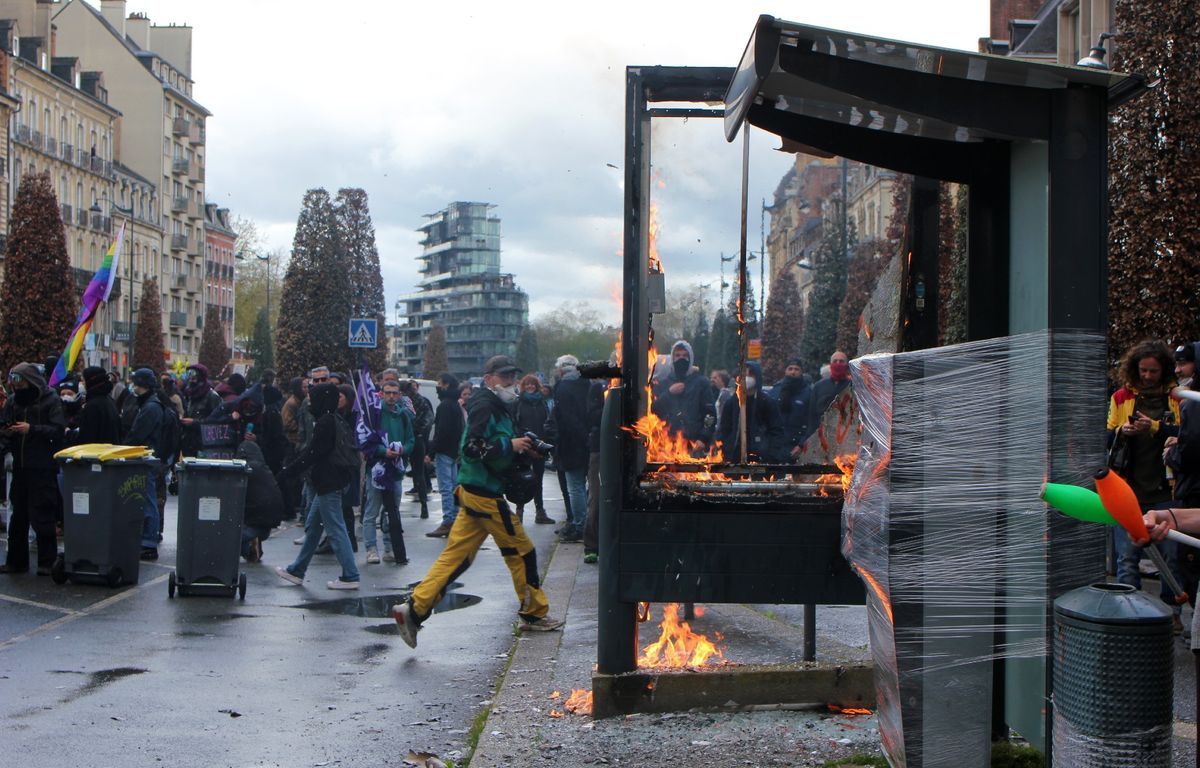 Manifestations à Rennes : Le mobilier dégradé ne sera plus remplacé