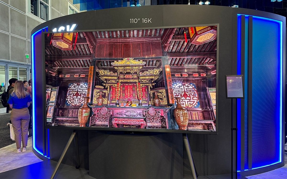 Oubliez la 8K, cette TV 16K de 110 pouces utilise 132 millions de pixels