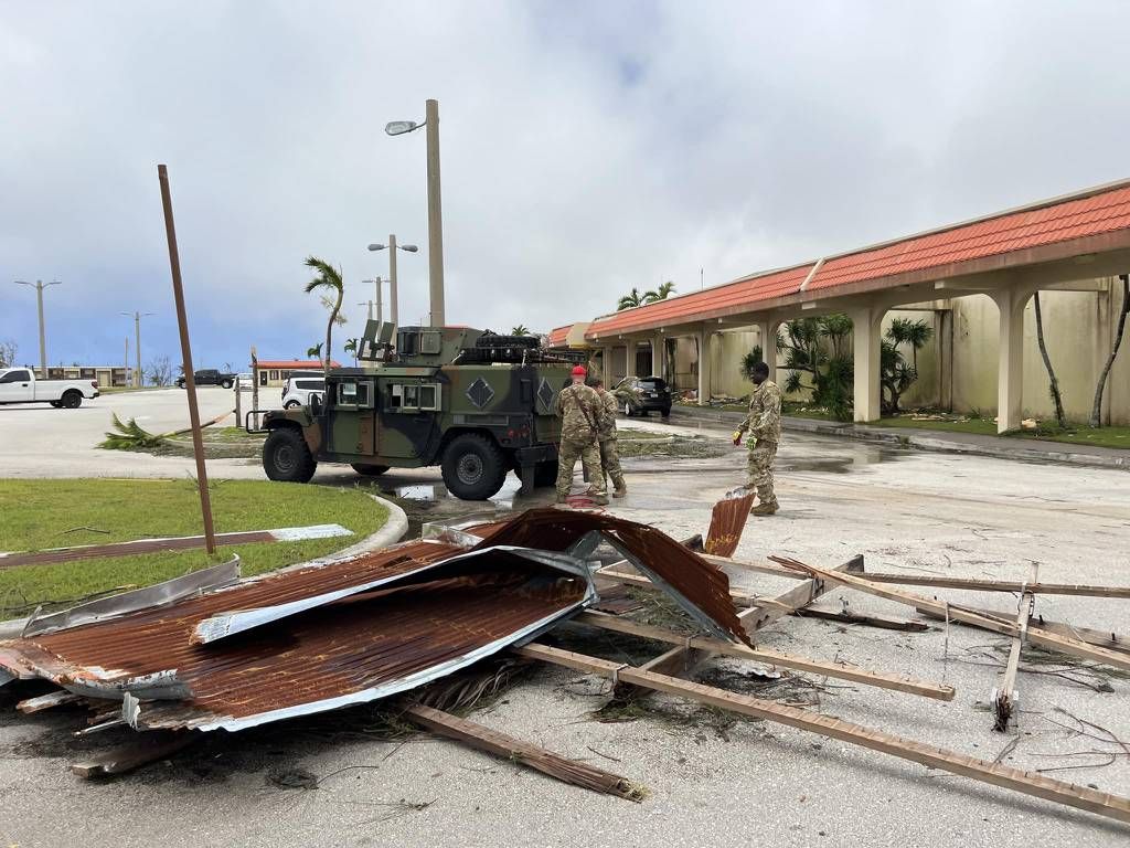 Military prepares for disaster relief on Guam after massive typhoon