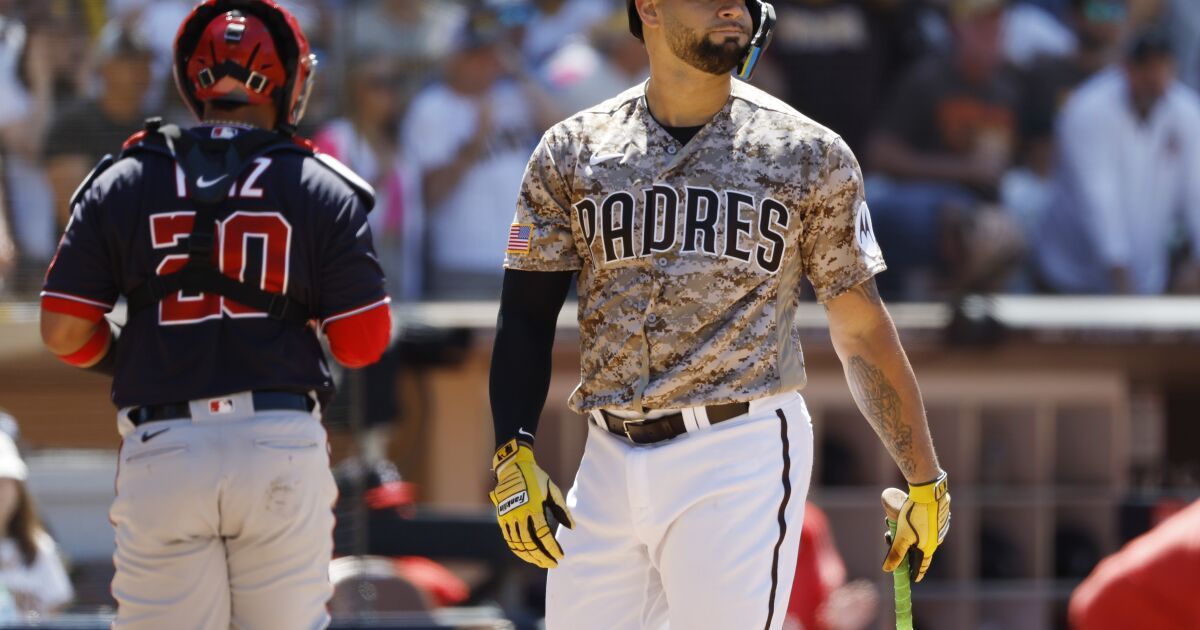 Rout by Nationals guarantees Padres will finish first half of season with losing record