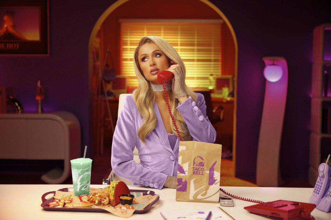 Taco Bell partners with Paris Hilton on new advice phone line