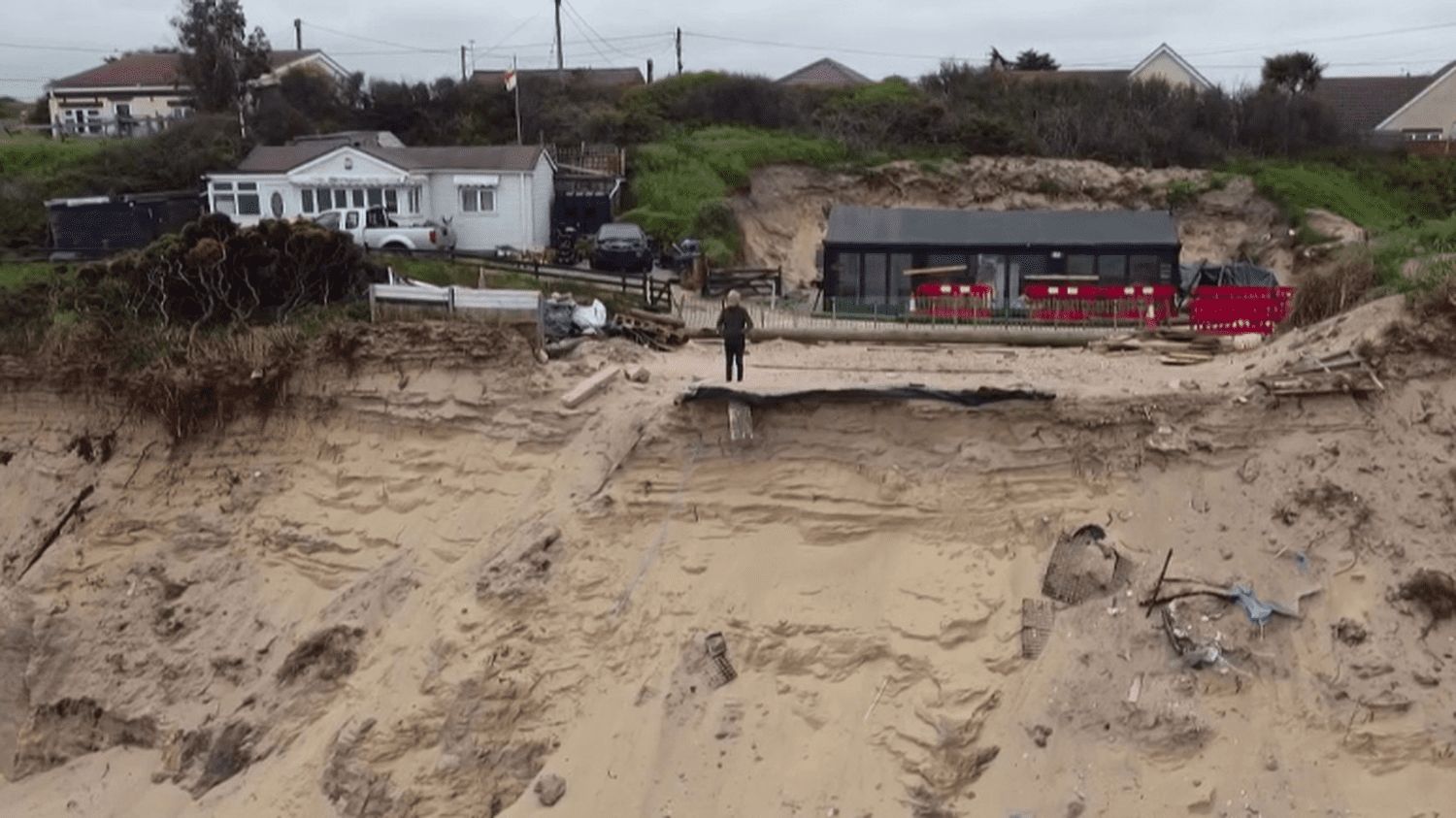 à Hemsby, des maisons détruites par l’érosion depuis des années