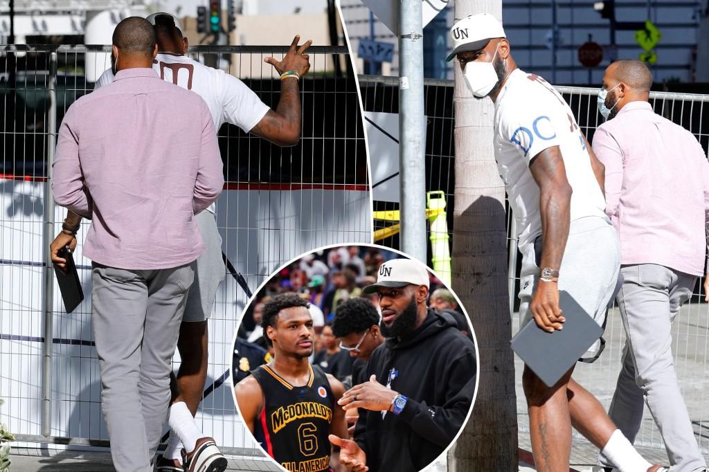 LeBron James arrives at hospital after Bronny's cardiac arrest