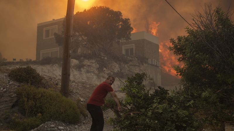 Wildfires rage across the Mediterranean destroying land and claiming lives