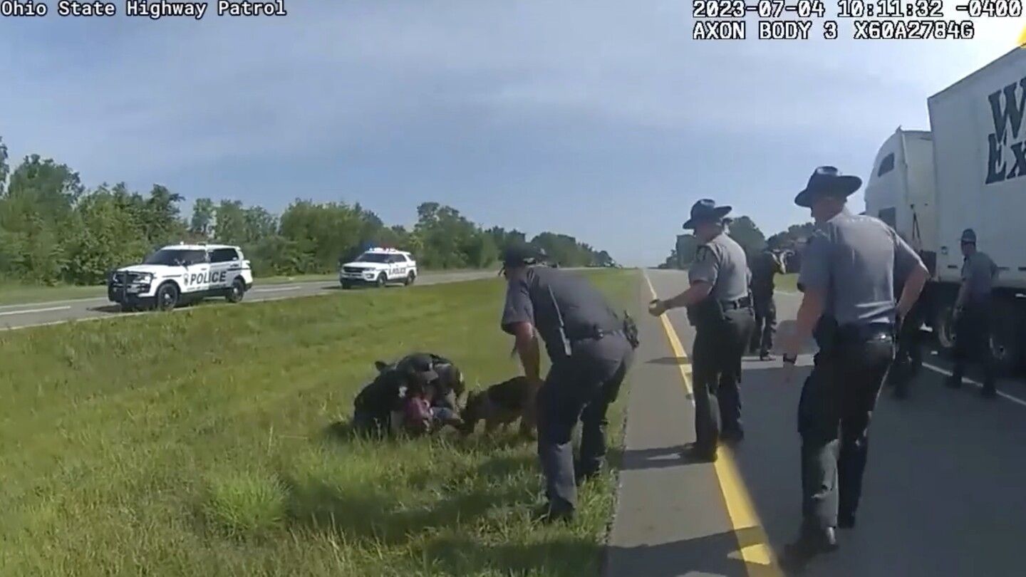 Ohio police officer fired after letting his K9 attack a surrendering truck driver