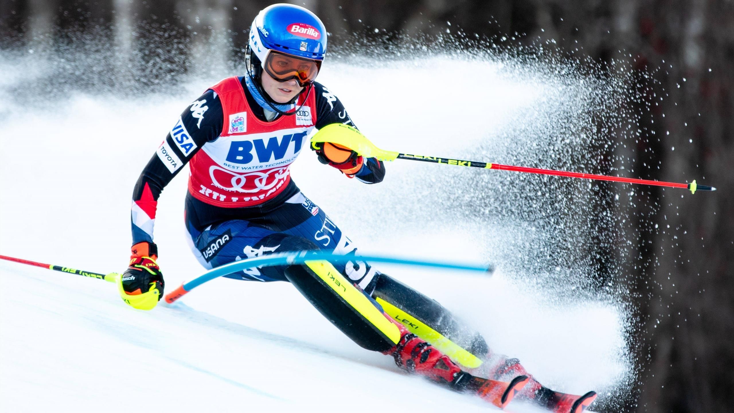 Une grande Mikaela Shiffrin domine Petra Vlhova et décroche une 90e victoire - Eurosport