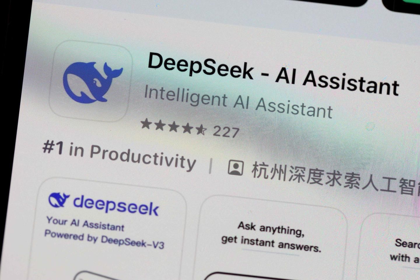 La start-up chinoise DeepSeek crée une onde de choc sur le secteur de l’IA