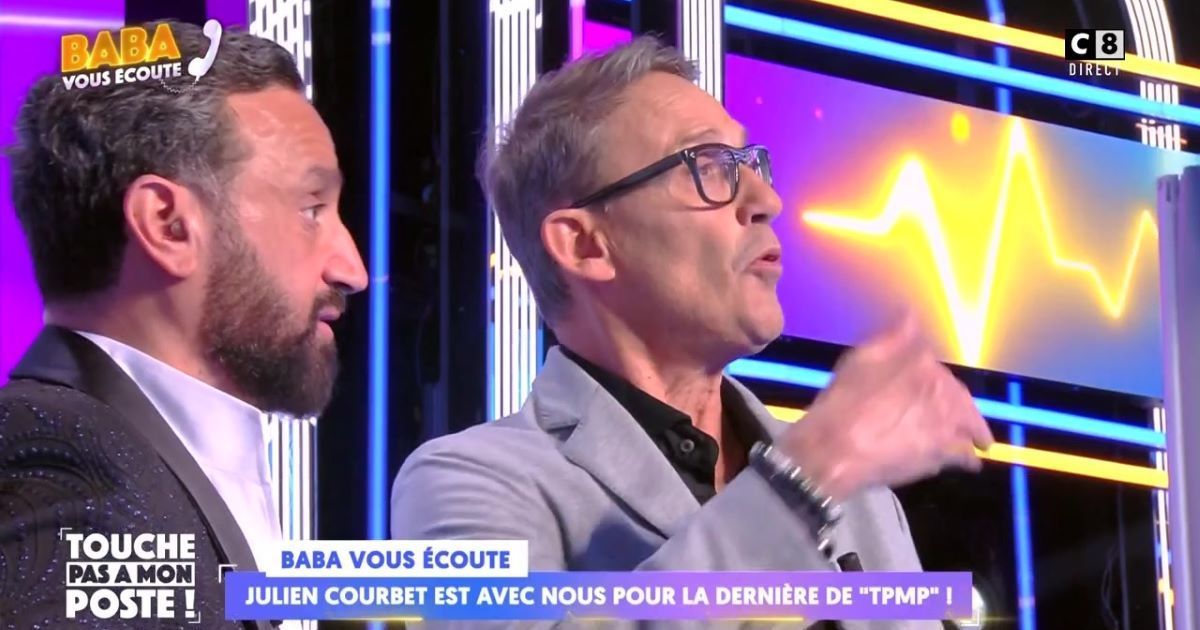 "J'ai des trémolos dans la voix" : Julien Courbet dément en direct sur C8 les rumeurs de tension avec Cyril Hanouna, pressenti pour rejoindre le groupe M6