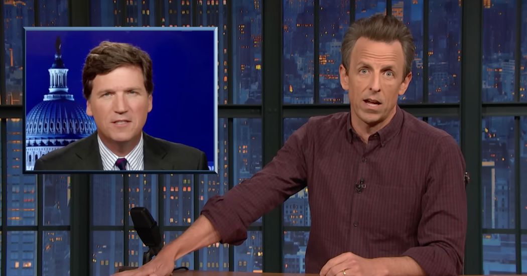 Seth Meyers Speculates About Why Fox Dumped Tucker Carlson