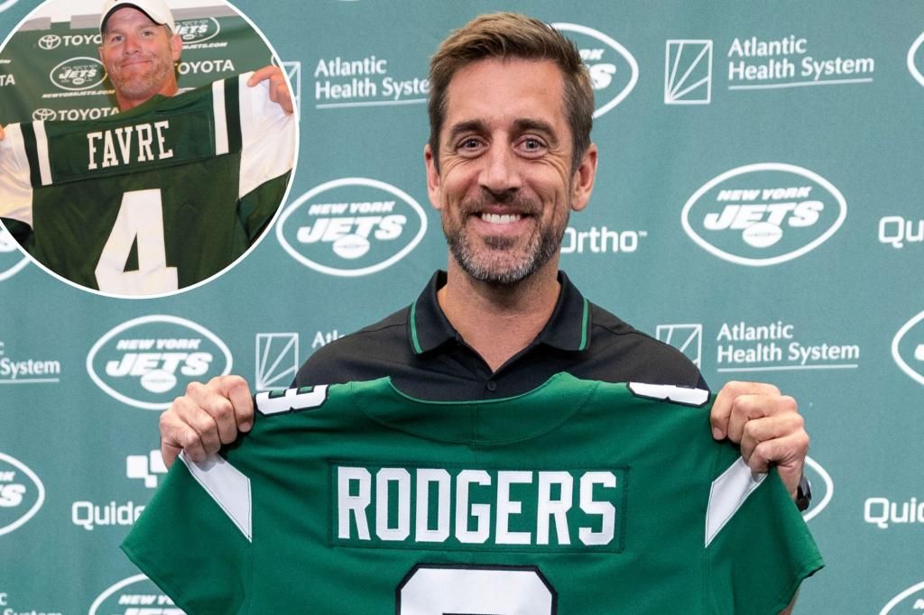 Aaron Rodgers on following same Jets path Brett Favre did