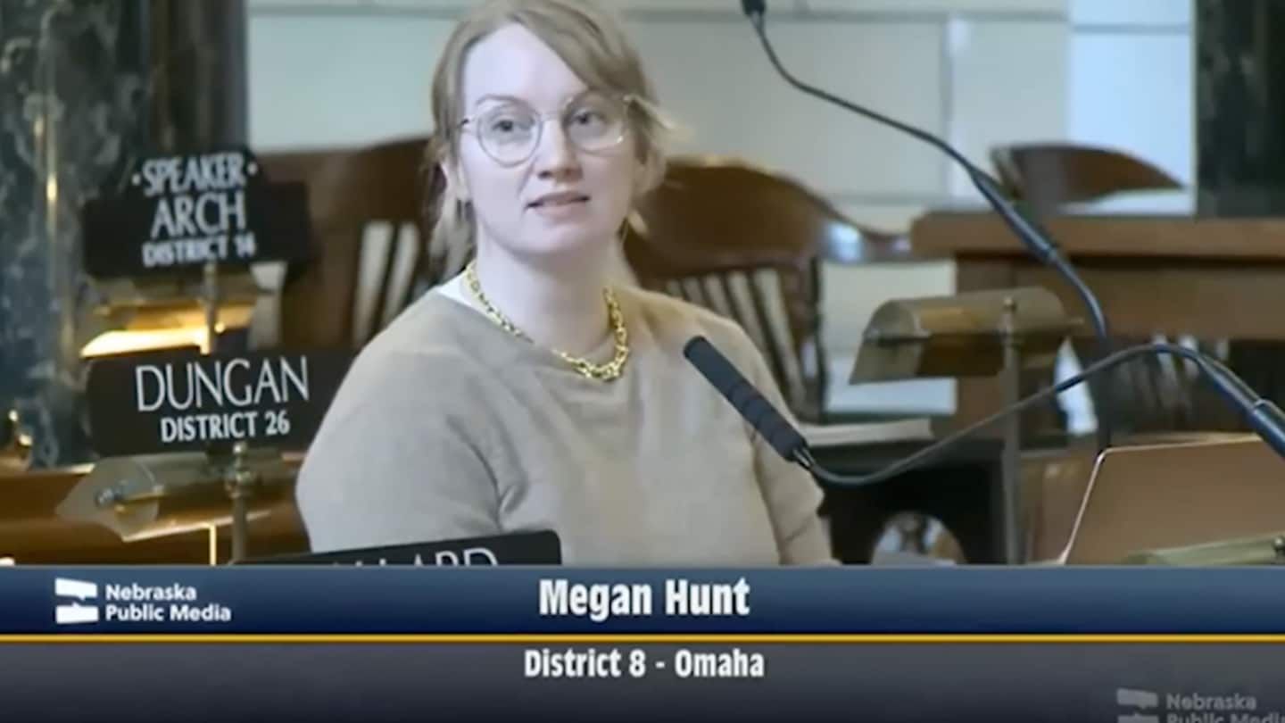 Nebraska lawmaker Megan Hunt accused of conflict due to trans child