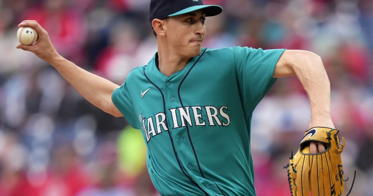 Mariners waste brilliant outing by George Kirby as bats go cold in loss to Phillies