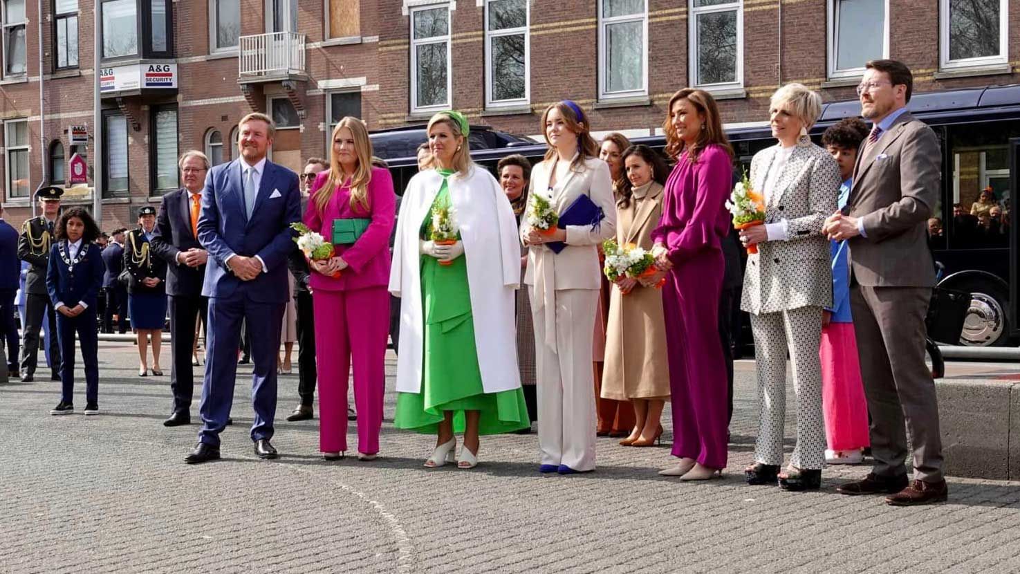 Les princes et princesses d'Orange-Nassau célèbrent les 10 ans de règne de leur cousin à Rotterdam