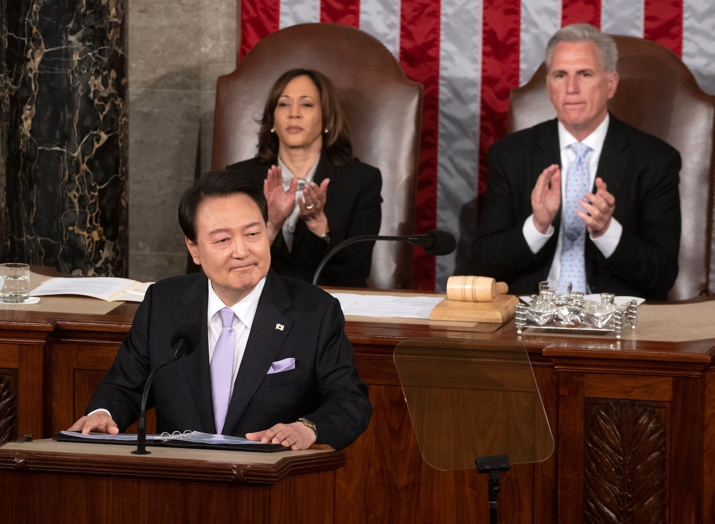 South Korean president Yoon addresses joint meeting of Congress