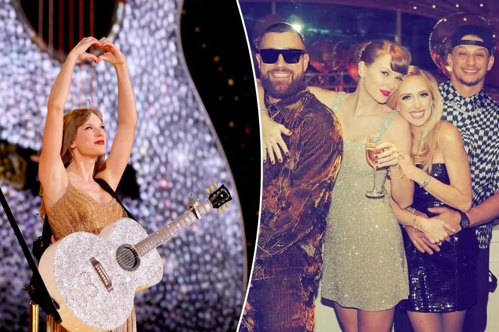 Taylor Swift parties with Travis Kelce, Patrick and Brittany Mahomes in Las Vegas: report