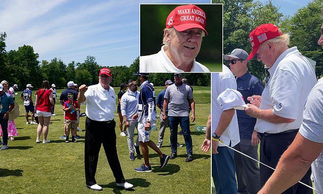 Donald Trump tells his supporters to 'all vote in 2024' ahead of Presidential campaign at LIV Golf