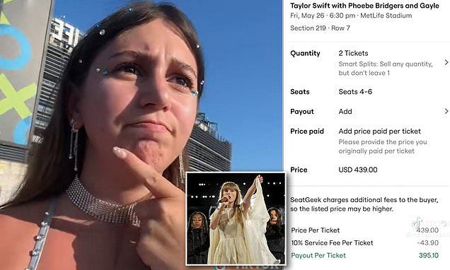 Florida mother slams SeatGeek for Taylor Swift ticket 'scam' as 82,000 fans pack into Jersey stadium