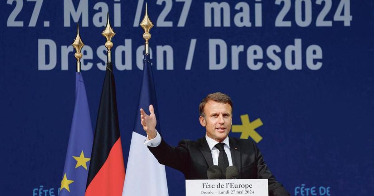 "Réveillons-nous": à Dresde, Emmanuel Macron met en garde contre l’extrême droite