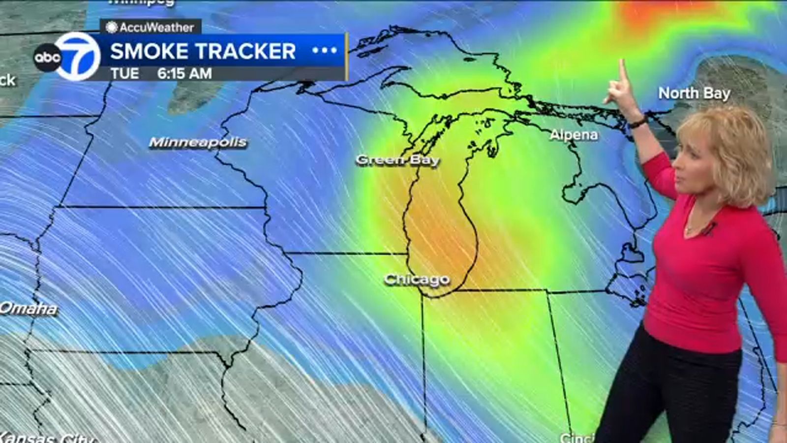 Air quality in Chicago area at unhealthy levels due to smoke from Canadian wildfires