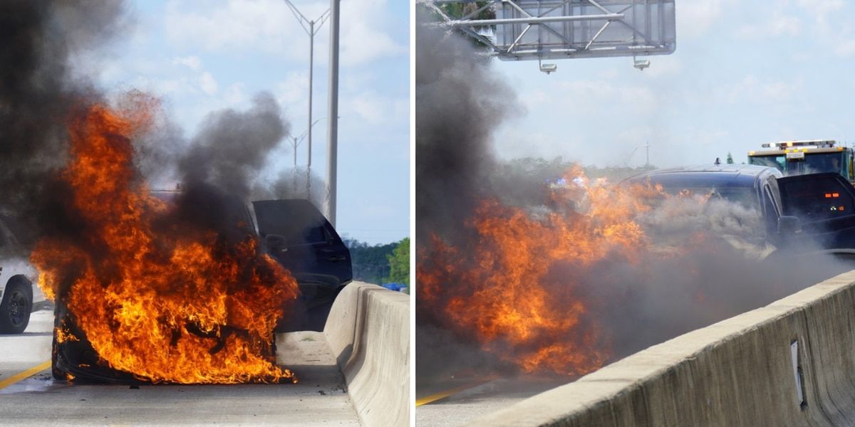 Leonard Fournette escapes fire while driving SUV