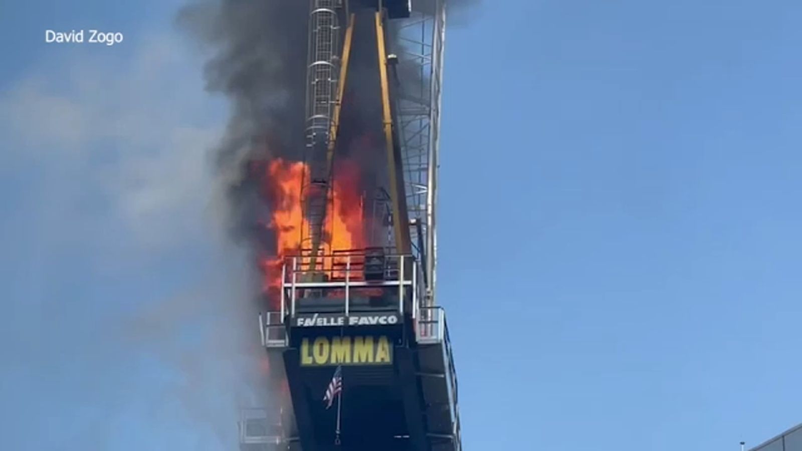 12 injured after burning crane partially collapses onto busy Manhattan street