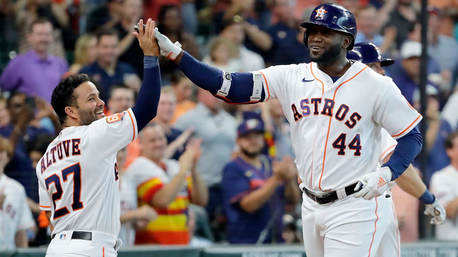 Astros and Rangers' benches clear as Martin Maldonado confronts Marcus Semien after grand slam trot