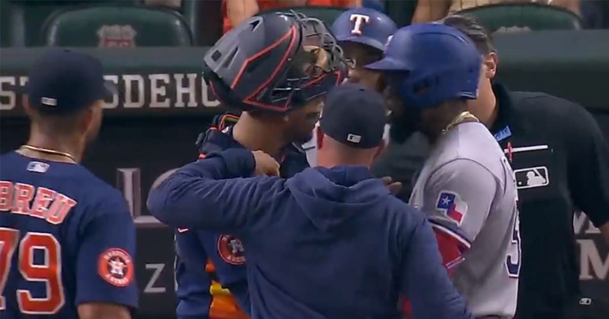 Benches Clear After Adolis Garcia Grand Slam As Rangers-Astros Rivalry Heats Up