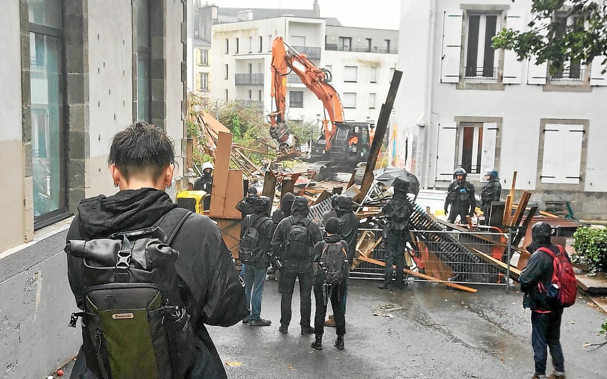 À Brest, les larmes de l’enfant du quartier suite à l’évacuation et la démolition de la Zad de l’Avenir