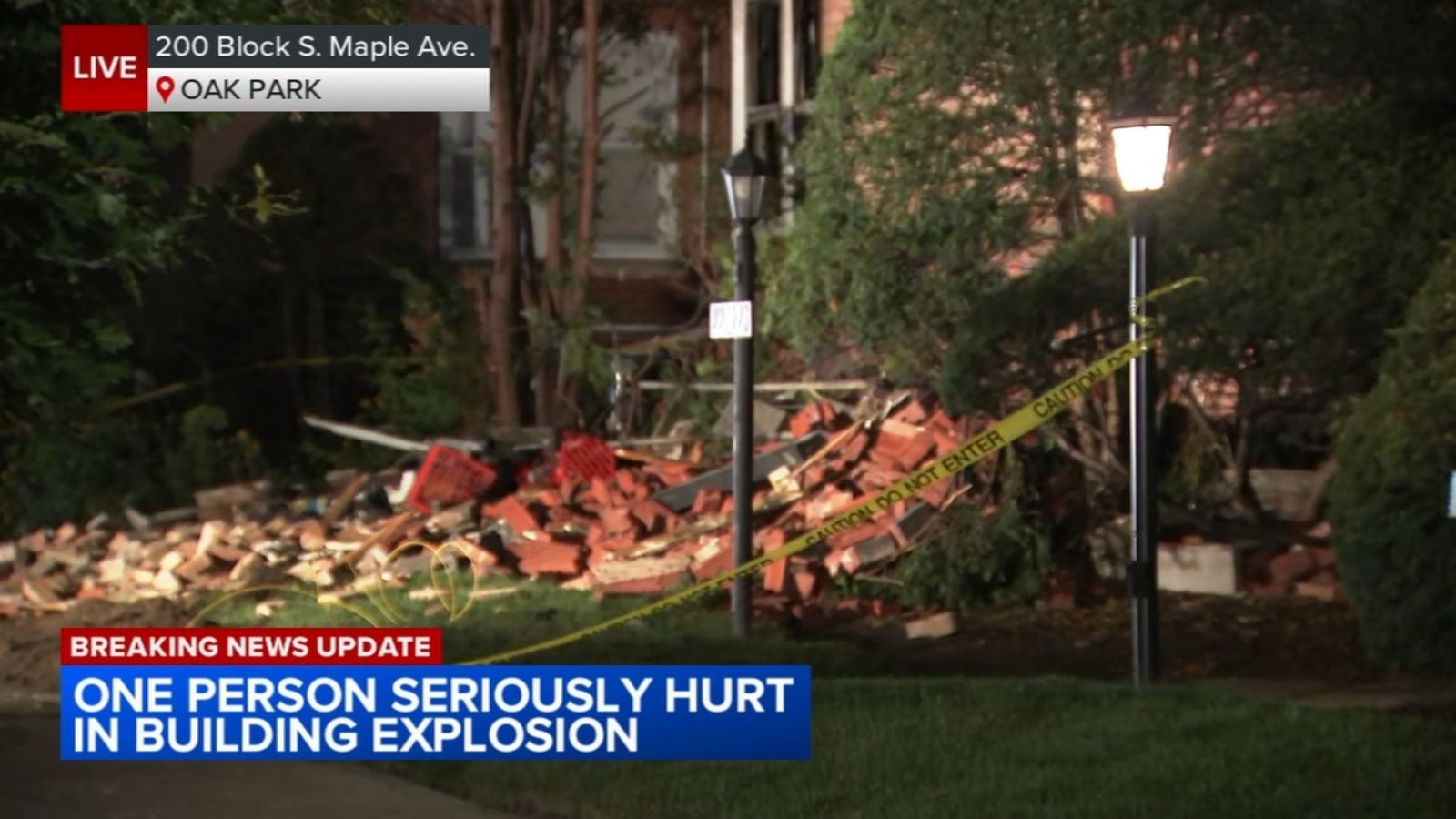 Oak Park explosion, fire in residential building leaves 1 injured, 12 displaced