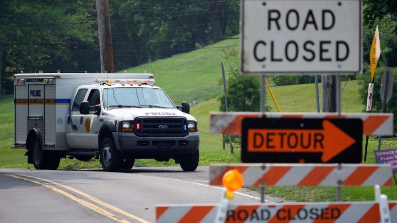 Search ends for 9-month-old who went missing with his 2-year-old sister after they were swept away by floodwaters in Pennsylvania, police say